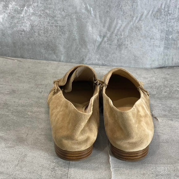 Veronica Beard Women's Tan Leather Round-Toe Woven Anica Loafers SZ 8 - Picture 8 of 12